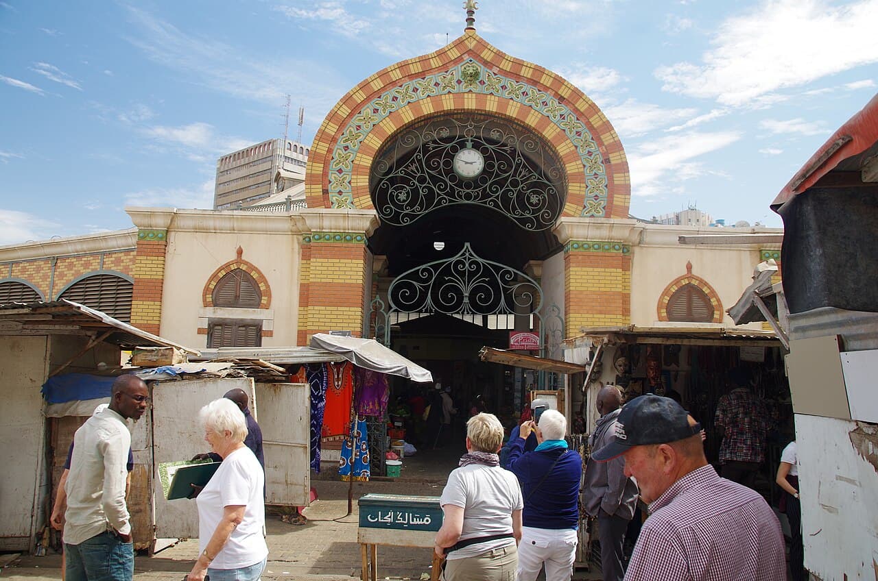 L’entrée du marché Kermel